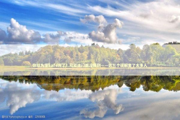 你以为懂SafeW了？可能连门都没摸到——这三个误解害了太多人